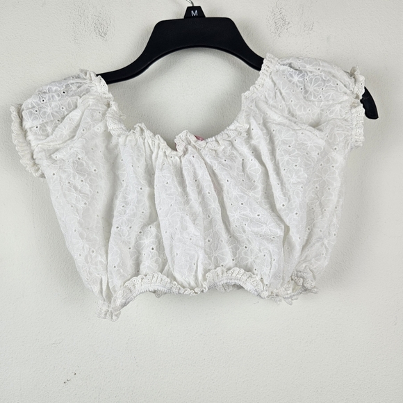 Sugar Thrillz Dolls Kill 2 Piece Eyelet White Set Size XS - Picture 6 of 7